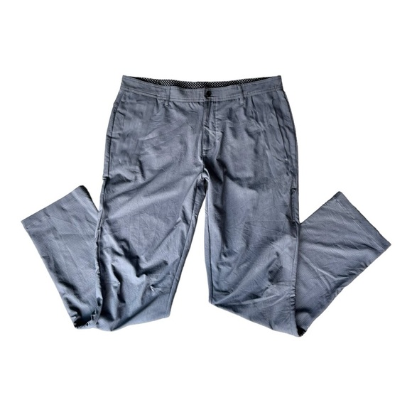 Lululemon Commute Pants sz 40 pinstripe gray - Picture 2 of 8